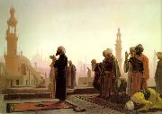 Jean Leon Gerome Prayer on the Rooftops of Cairo painting